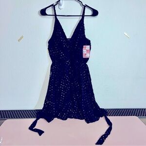 As U Wish Womens Mini Party Fit & Flare Dress Juniors Rainbow‎ Cute Trendy